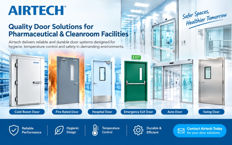  Cold Room Door for Pharmaceutical and Cleanroom Facilities