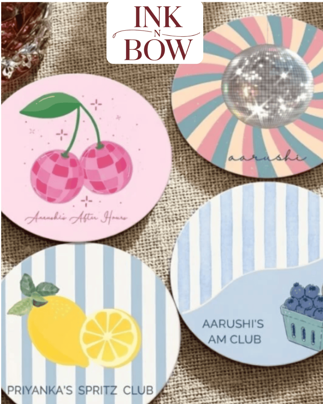  Buy Custom Coasters Online for Housewarming Gifts - Ink N Bow