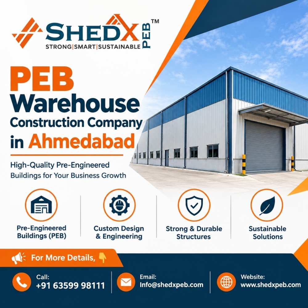  PEB Warehouse Construction Company in Ahmedabad - ShedX PEB LLP