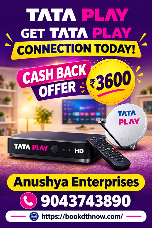  Tata Sky New Connection in Ulundurpet – Best DTH Connection & Offers | 9043743890
