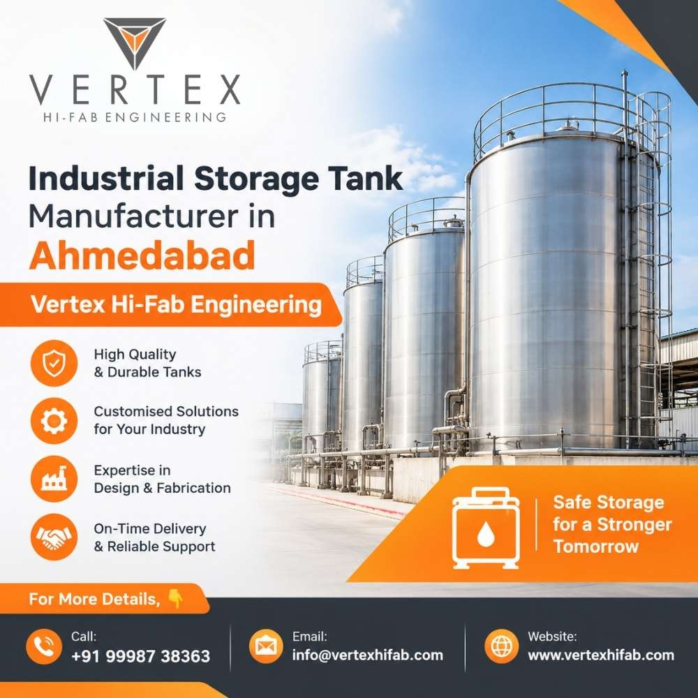  Industrial Storage Tank Manufacturer in Ahmedabad - Vertex Hi-Fab Engineering