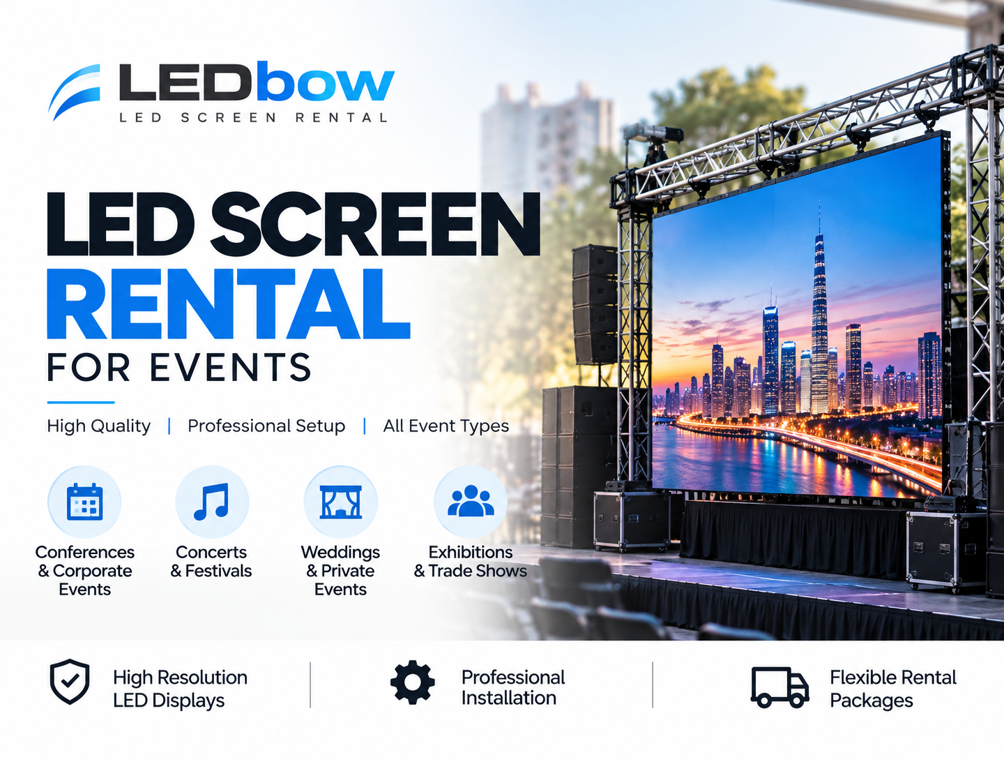  LED Leinwand mieten – Hochwertige LED-Wände für Events, Messen & Veranstaltungen