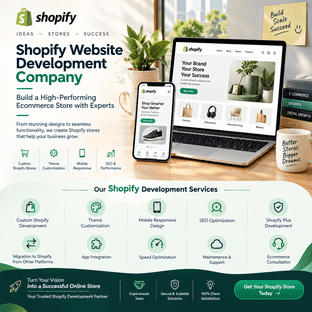  Shopify Website Development Company | Build a High-Performance Online Store