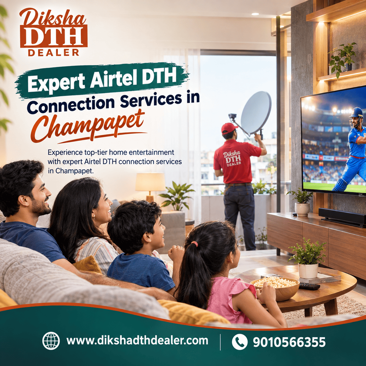  Expert Airtel DTH Connection Services in Champapet