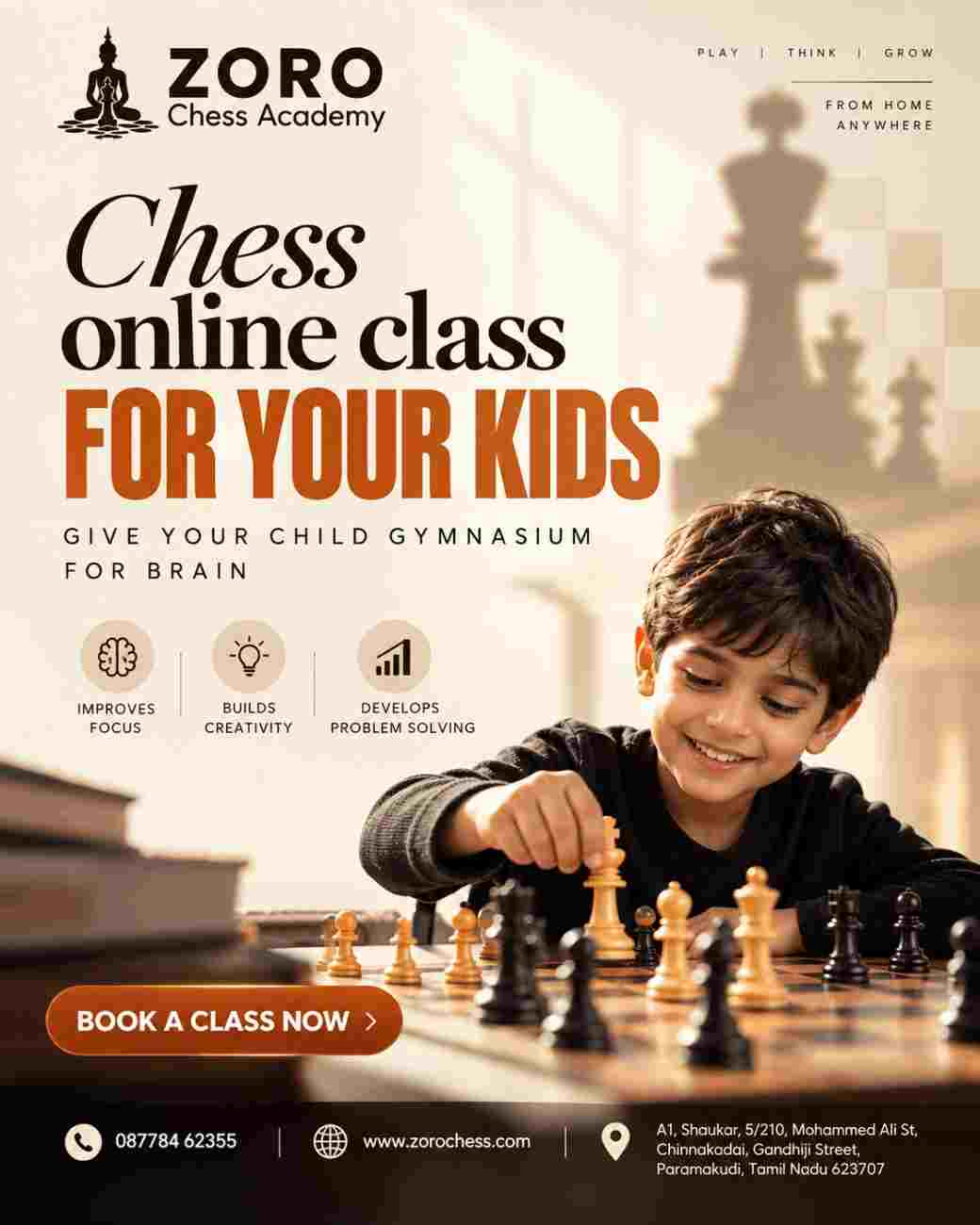  Zoro Chess Academy in Coimbatore – Chess Coaching & Training Programs