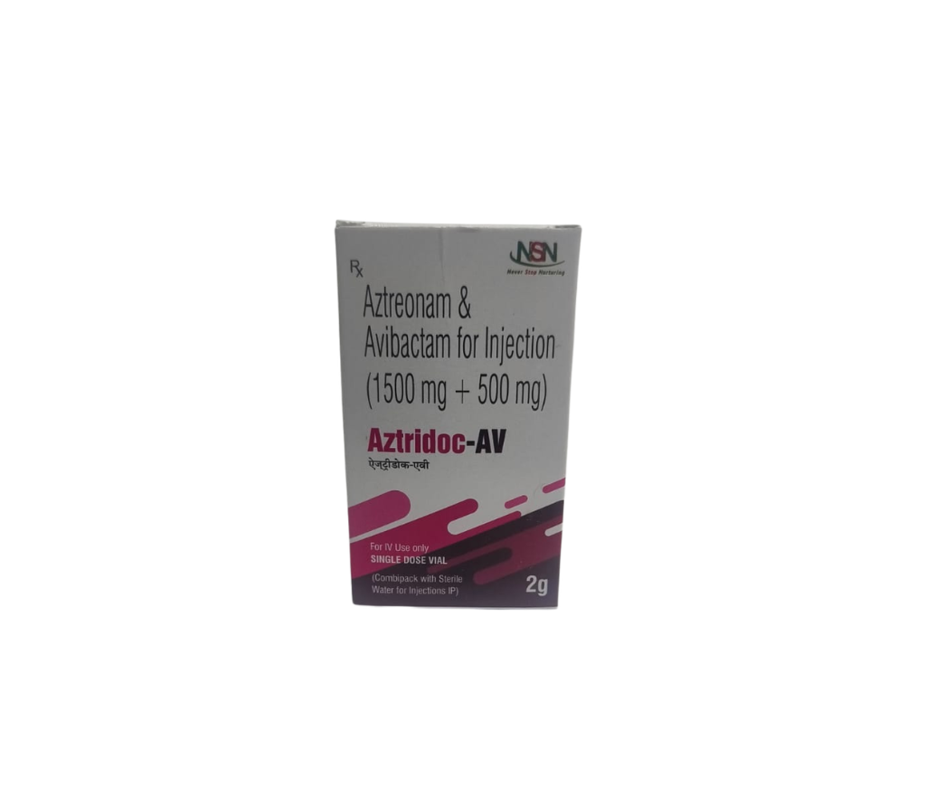  Aztridoc-AV Injection 1500mg/500mg | Aztreonam & Avibactam