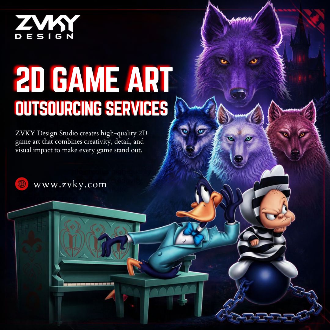  2D Game Art Outsourcing Services | Game Art Design Studio