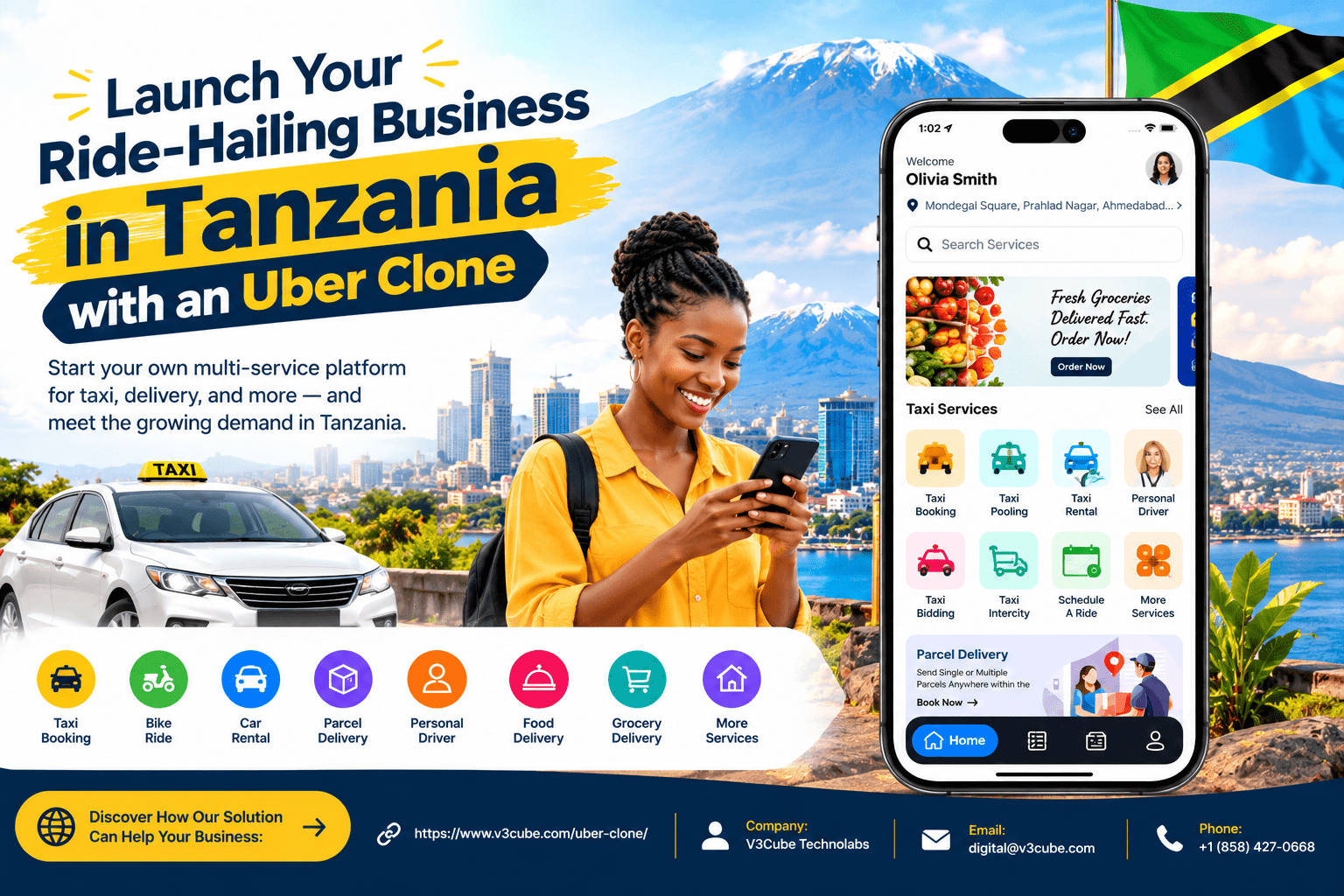  Launch Your Ride-Hailing Business in Tanzania with an Uber Clone