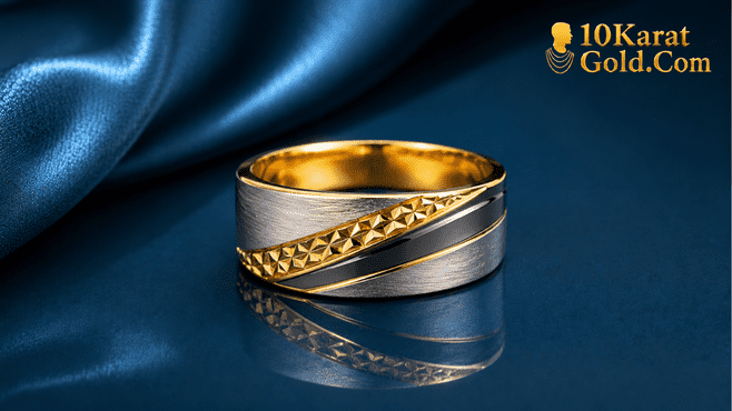  Shop 10K 14K Mens Diamond & Gold Ring in Texas USA–10 Karat Gold