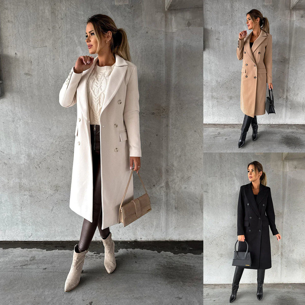  Buy Double Breasted Long Coat for Travel & Winter