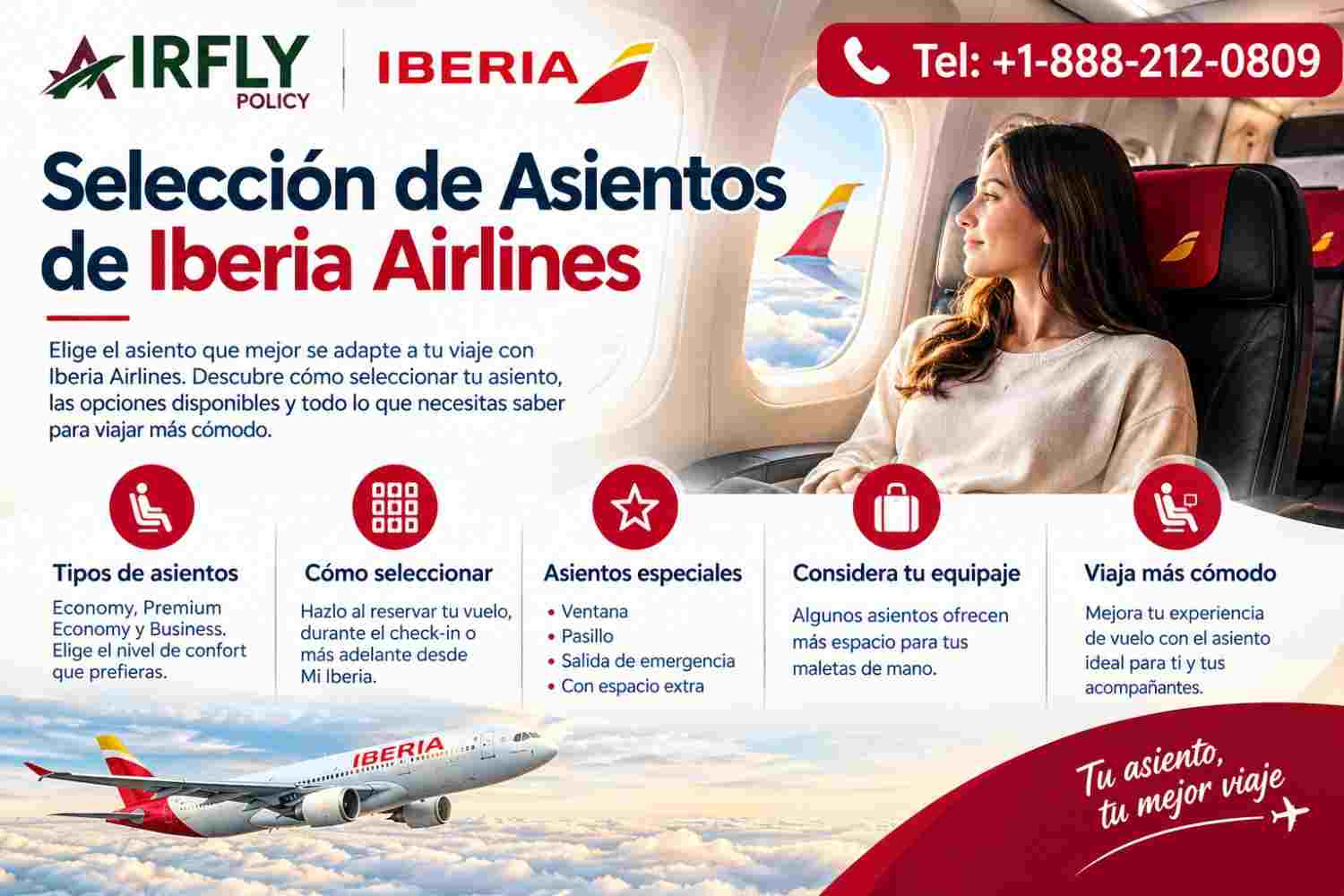  ¿Cómo puedo obtener el mejor asiento en Iberia?