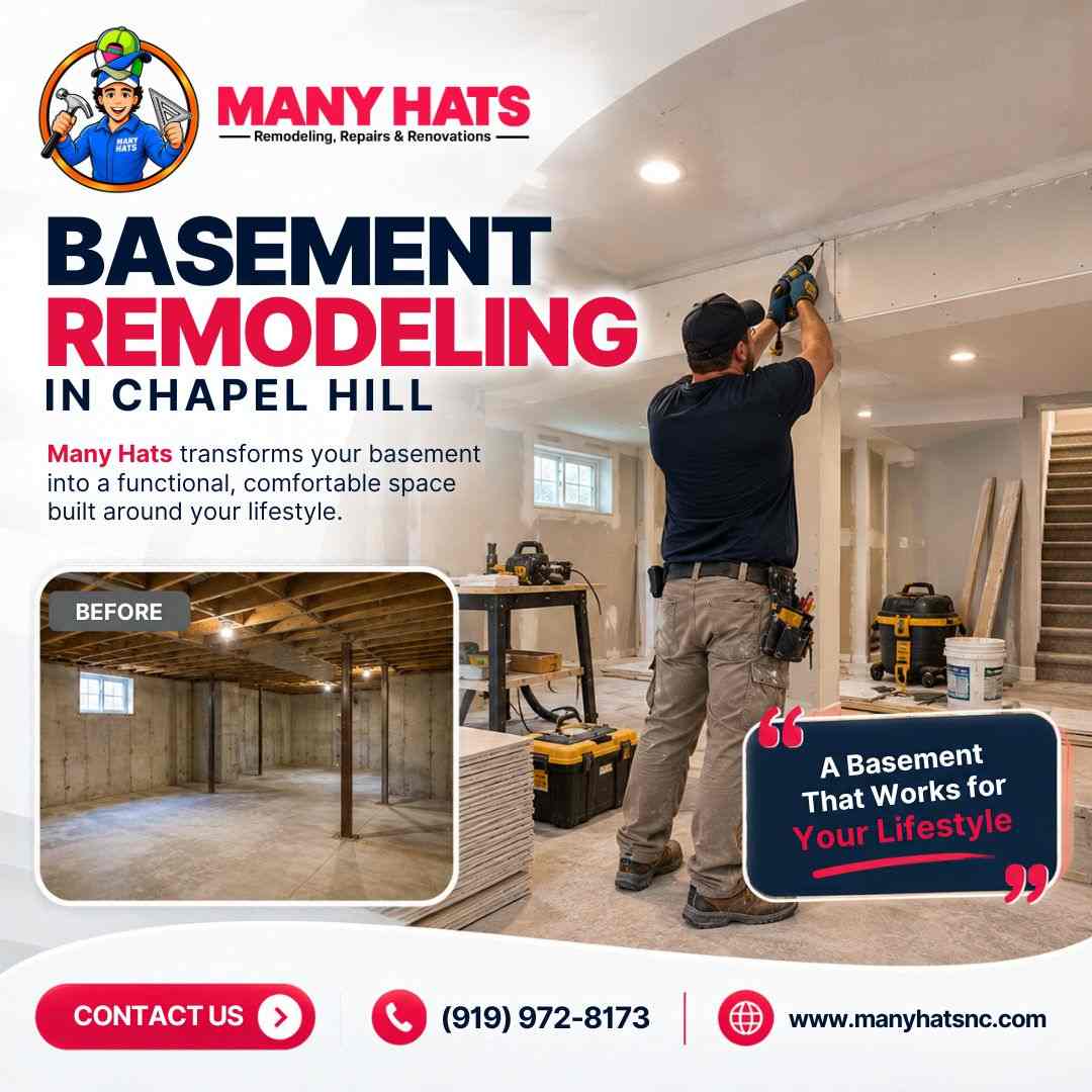  Basement Remodeling in Chapel Hill | Manyhats