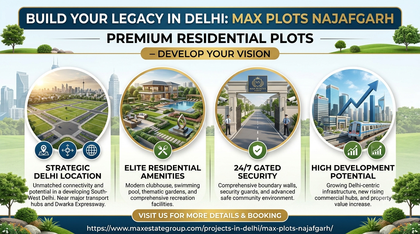  Max Plots Najafgarh | Modern Plot Living