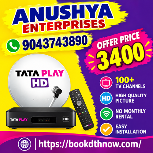  Tata Sky New Connection in Trichy | Tata Play DTH New Connection | 9043743890