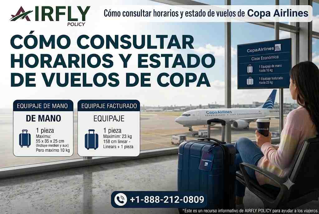  Cómo consultar horarios y estado de vuelos de Copa Airlines