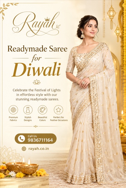  Buy Readymade Sarees for Diwali Online - Rayah