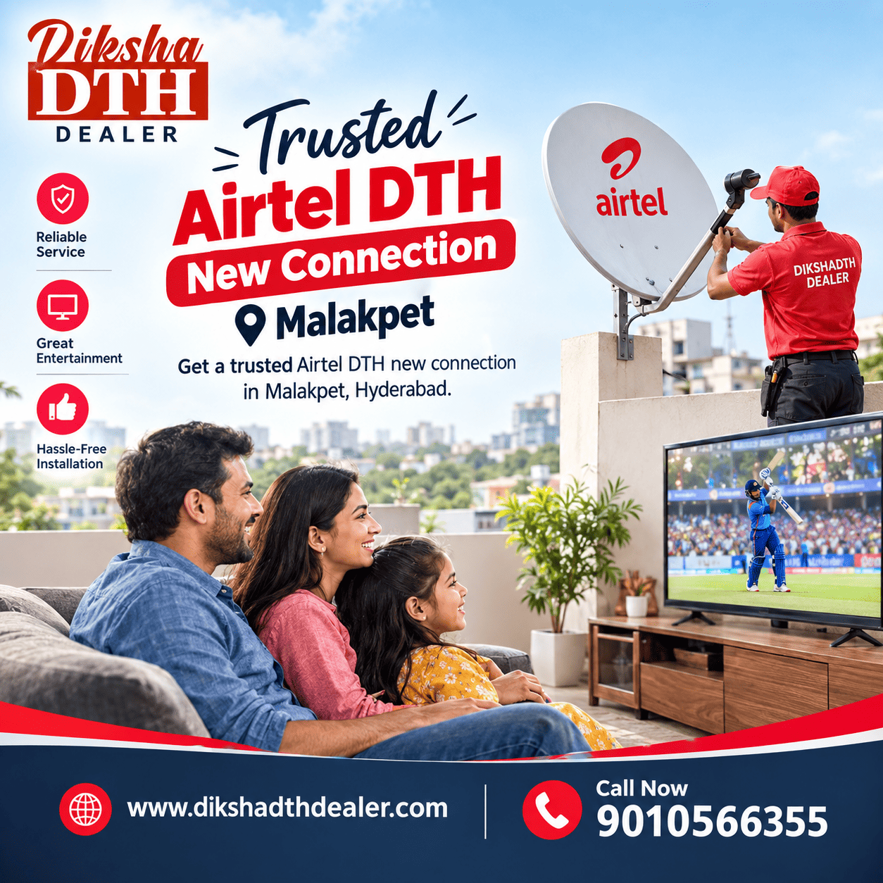  Trusted Airtel DTH New Connection Malakpet