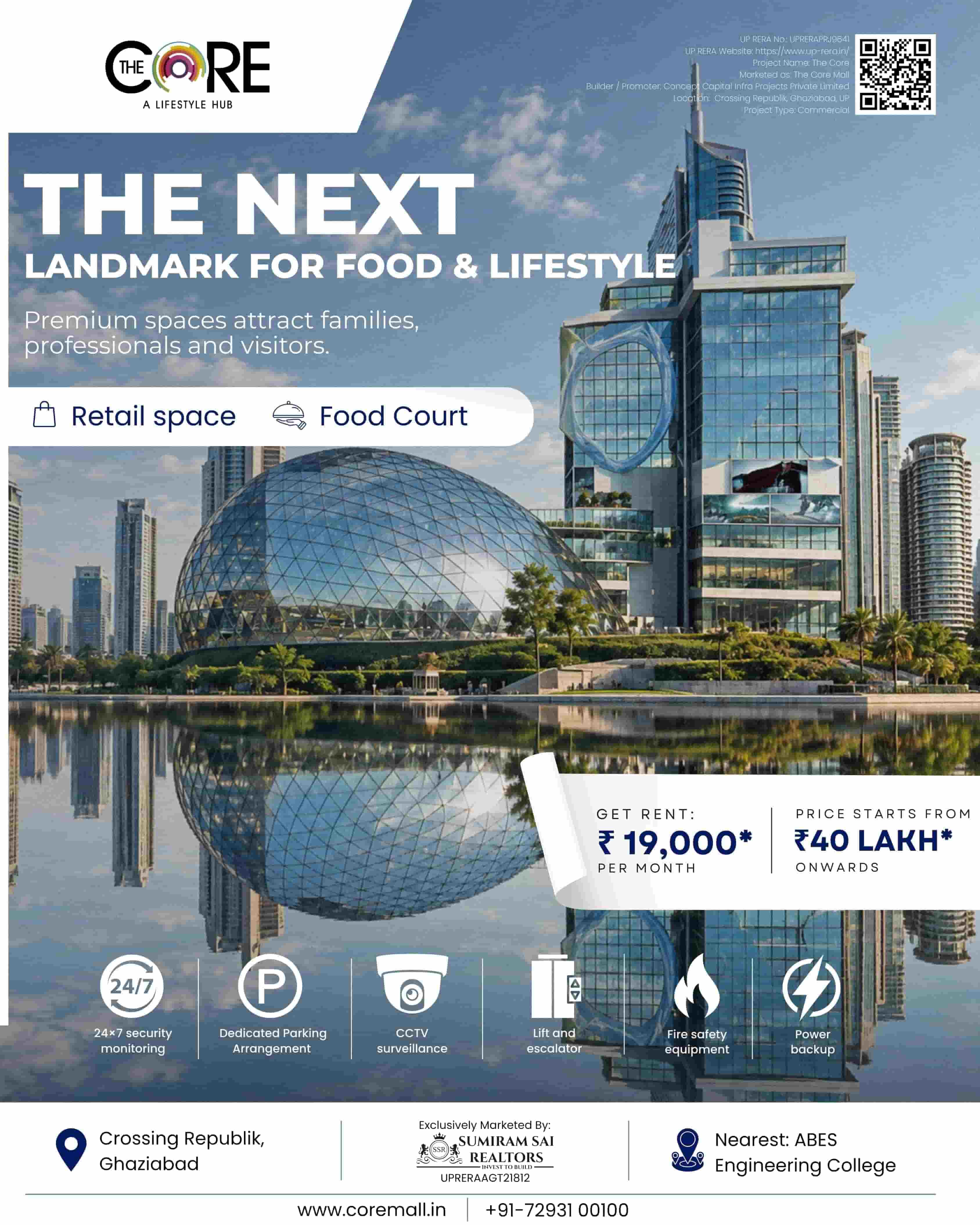  Pick The Core Mall Food Court Investment in Ghaziabad