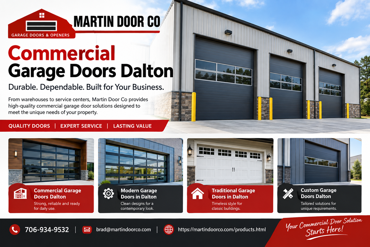  Commercial Garage Doors Dalton – Reliable Door Solutions by Martin Door Co