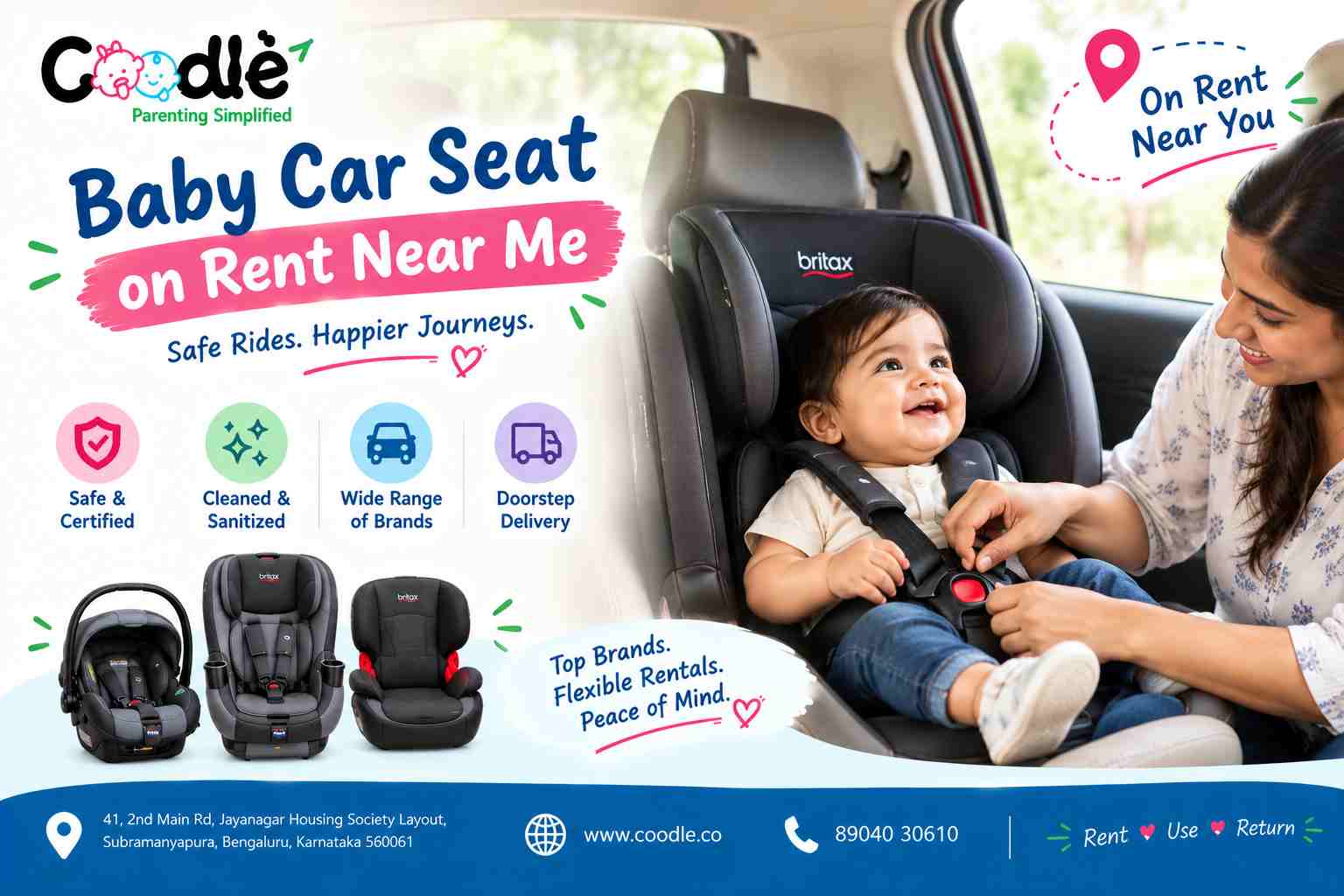  Baby Car Seat on Rent Near Me