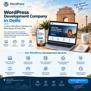  WordPress Development Company in Delhi | Custom WordPress Solutions