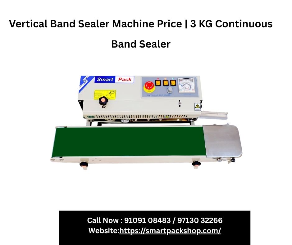  Vertical Band Sealer Machine Price | 3 KG Continuous Band Sealer