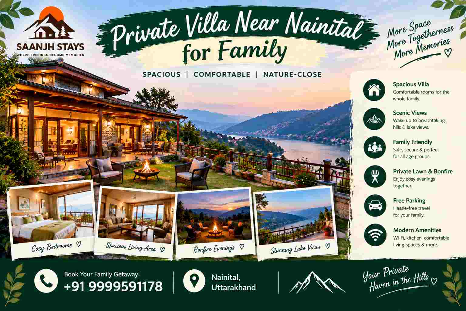  Private Villa Near Nainital for Family