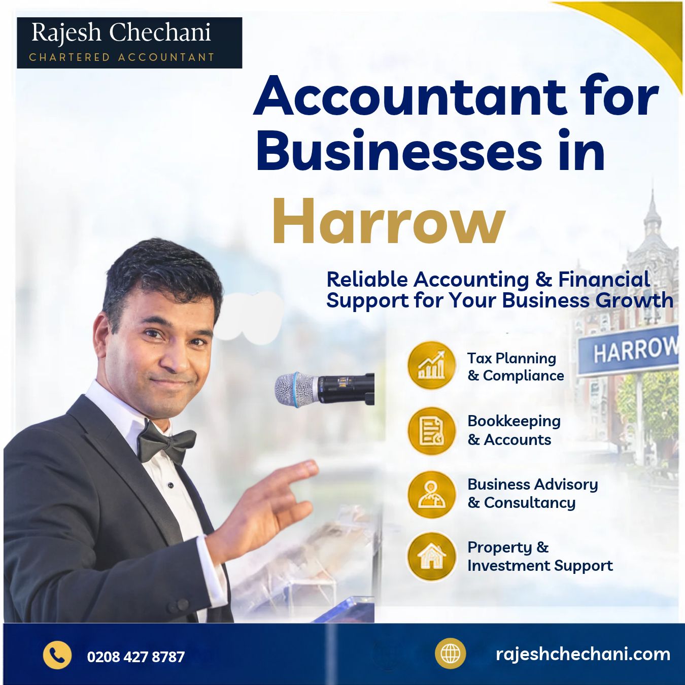  Accountant for Businesses in Harrow   | Rajesh Chechani