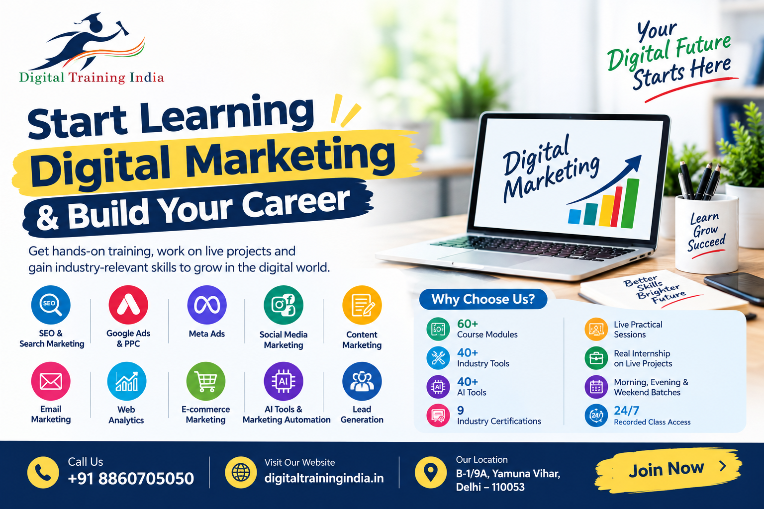  Start Learning Digital Marketing & Build Your Career
