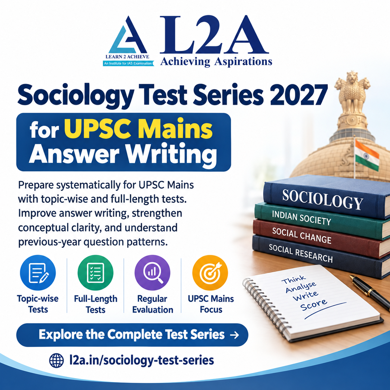  Master Sociology Optional with Test Series 2027