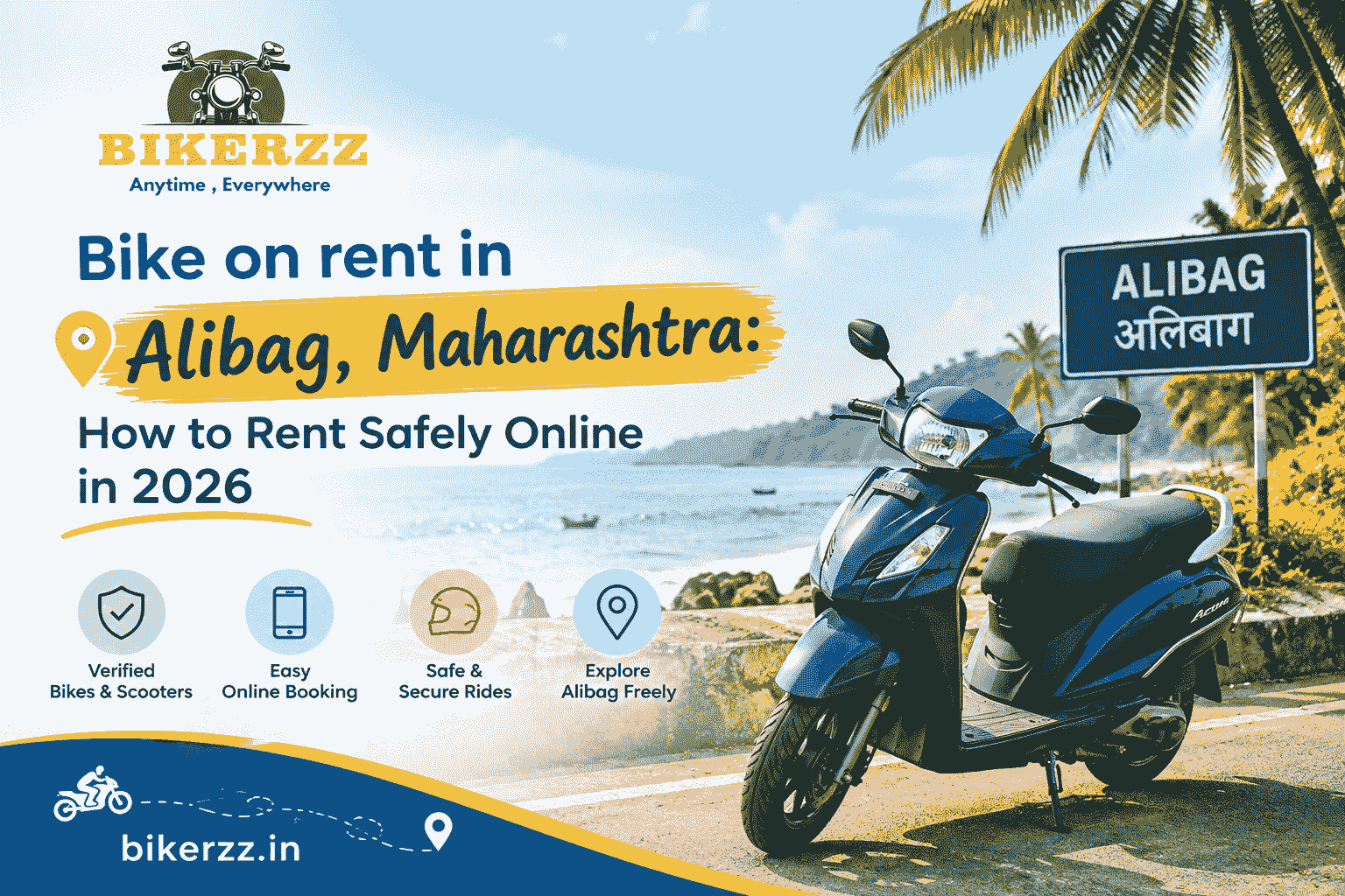  Bike on Rent in Alibag, Maharashtra – Easy & Safe Online Booking