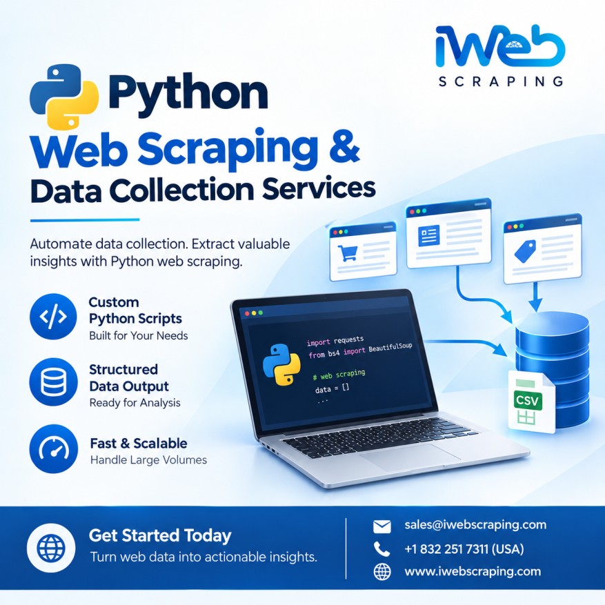  Python Web Scraping & Data Collection Services