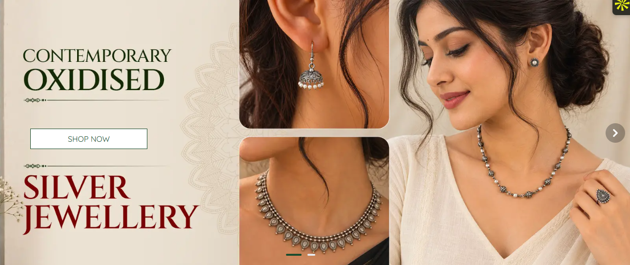  Shop Oxidised Jewellery Online from MK Ghare Jewellers