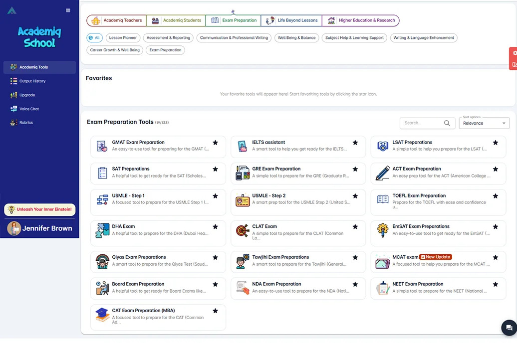  Academiq – AI Exam Preparation & Study Tools for Students