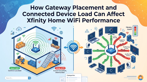  How Gateway Placement and Connected Device Load Can Affect Xfinity Home WiFi Performance