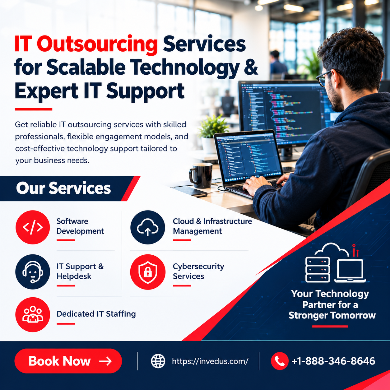  IT Outsourcing Services for Efficient Operations & Scalable IT Support