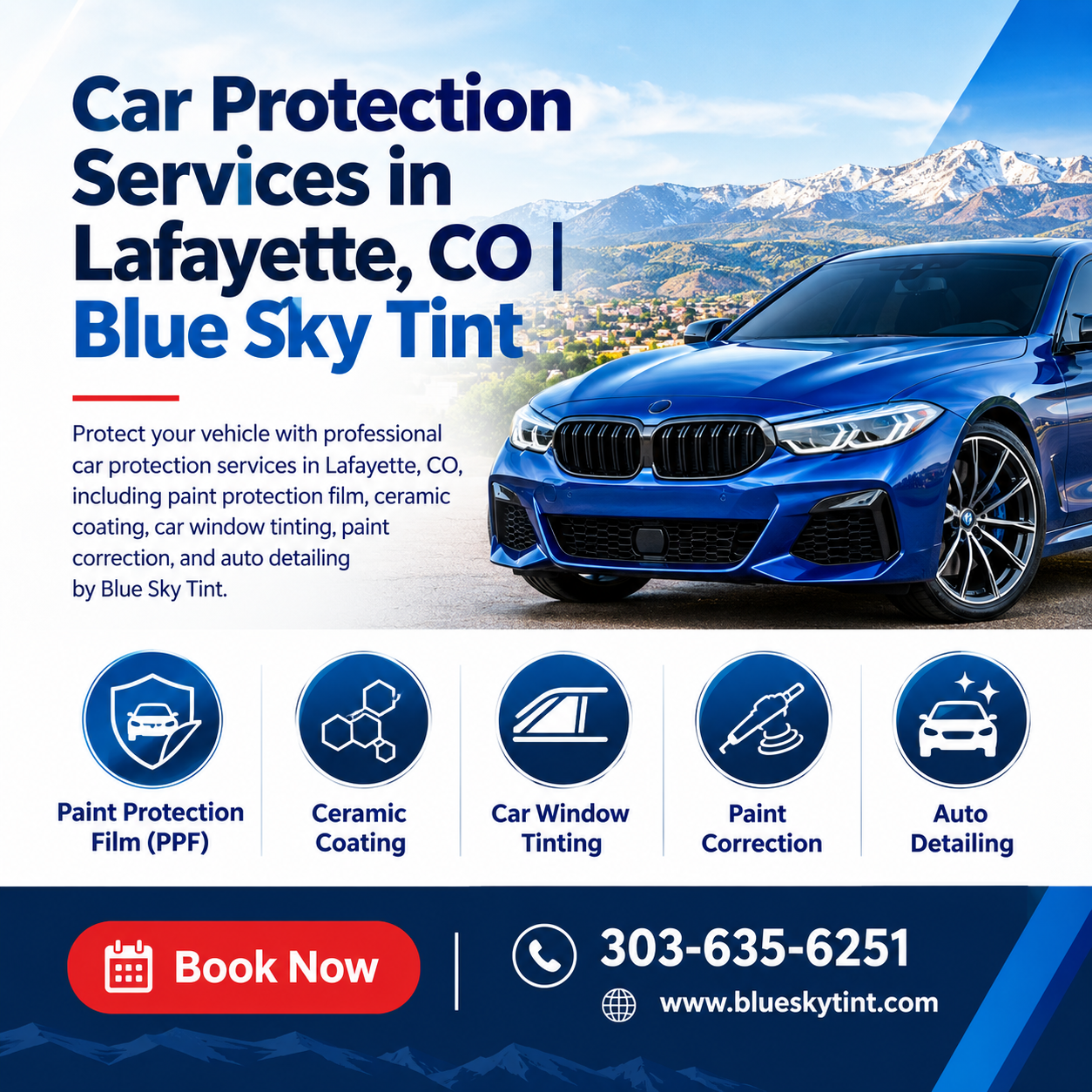  Expert Car Protection Services in Lafayette, CO | Blue Sky Tint