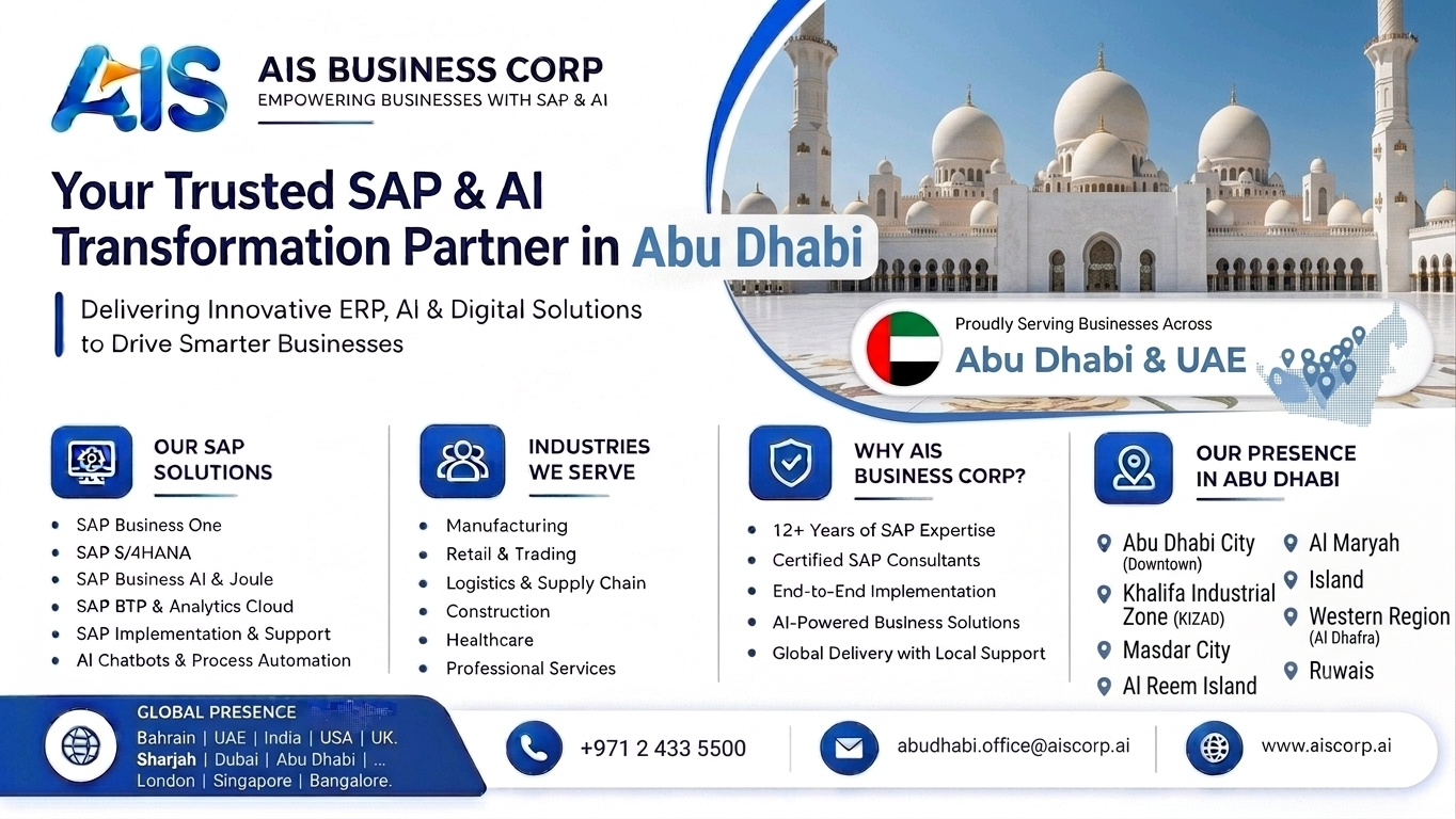  sap business one partner in abudhabi