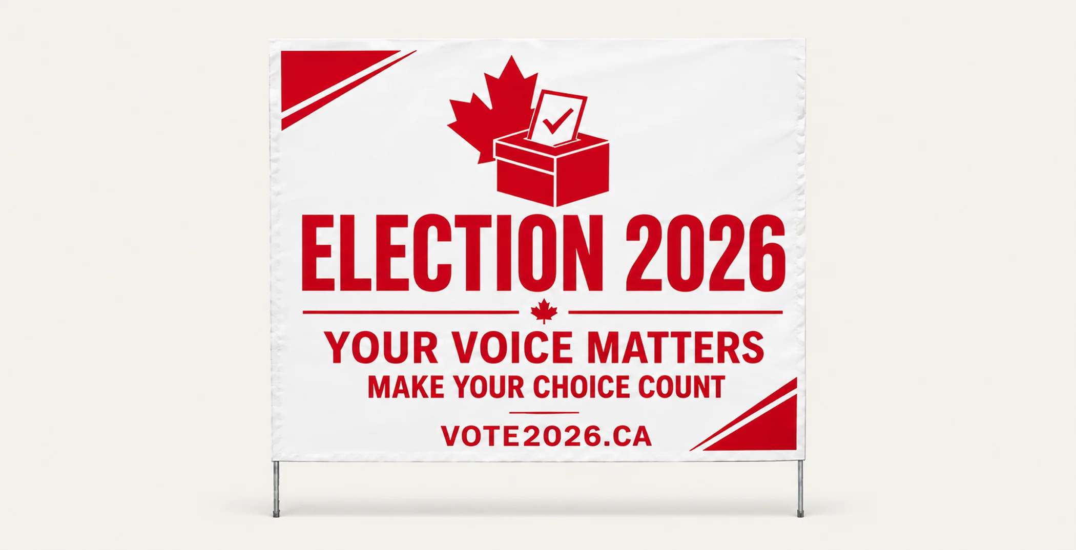  Custom Polybag Election Signs Printing in Cambridge