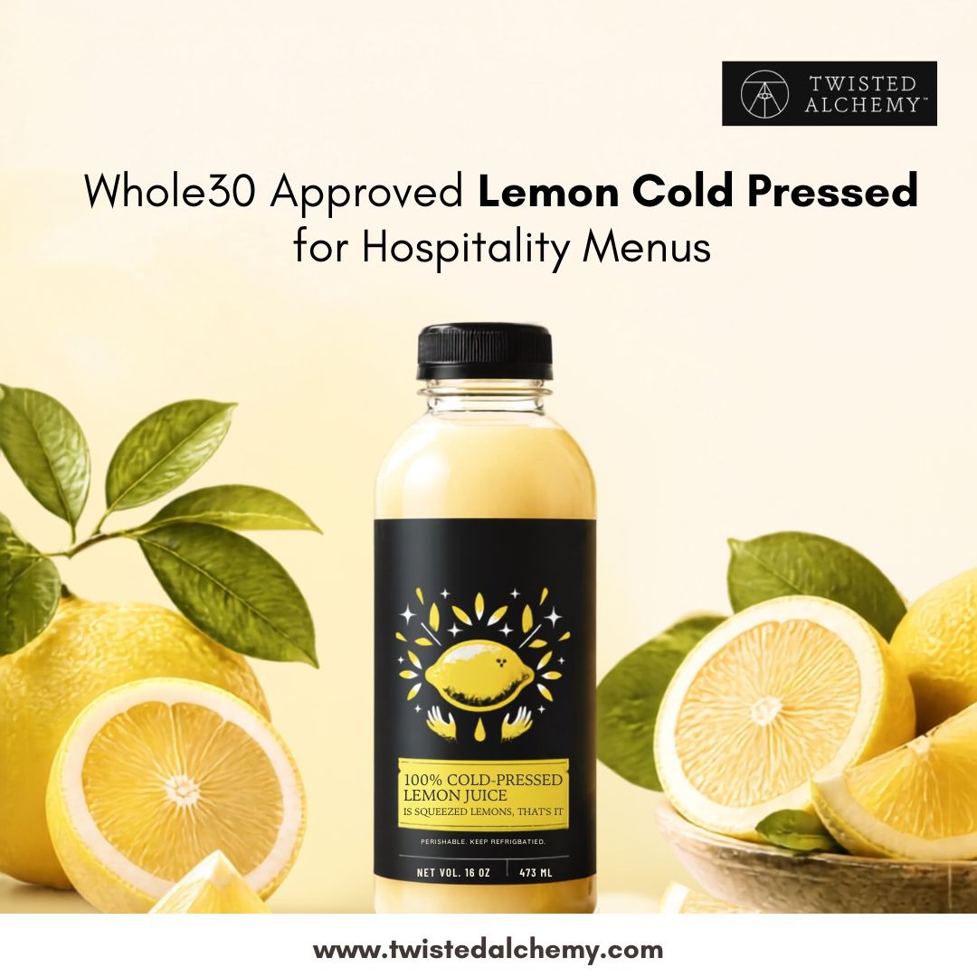  Whole30 Approved Lemon Cold Pressed for Hospitality Menus