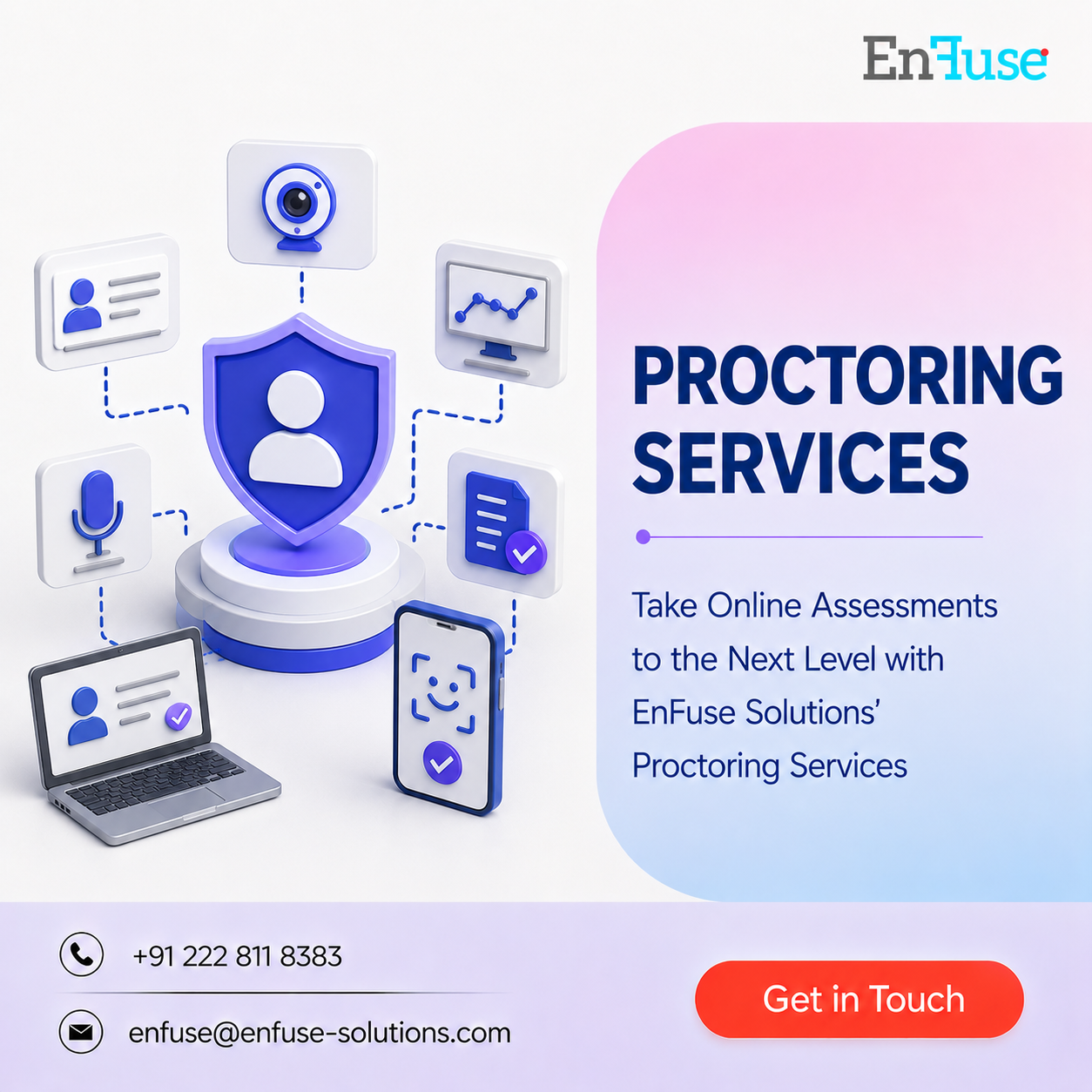  Take Online Assessments to the Next Level with EnFuse Solutions' Proctoring Services