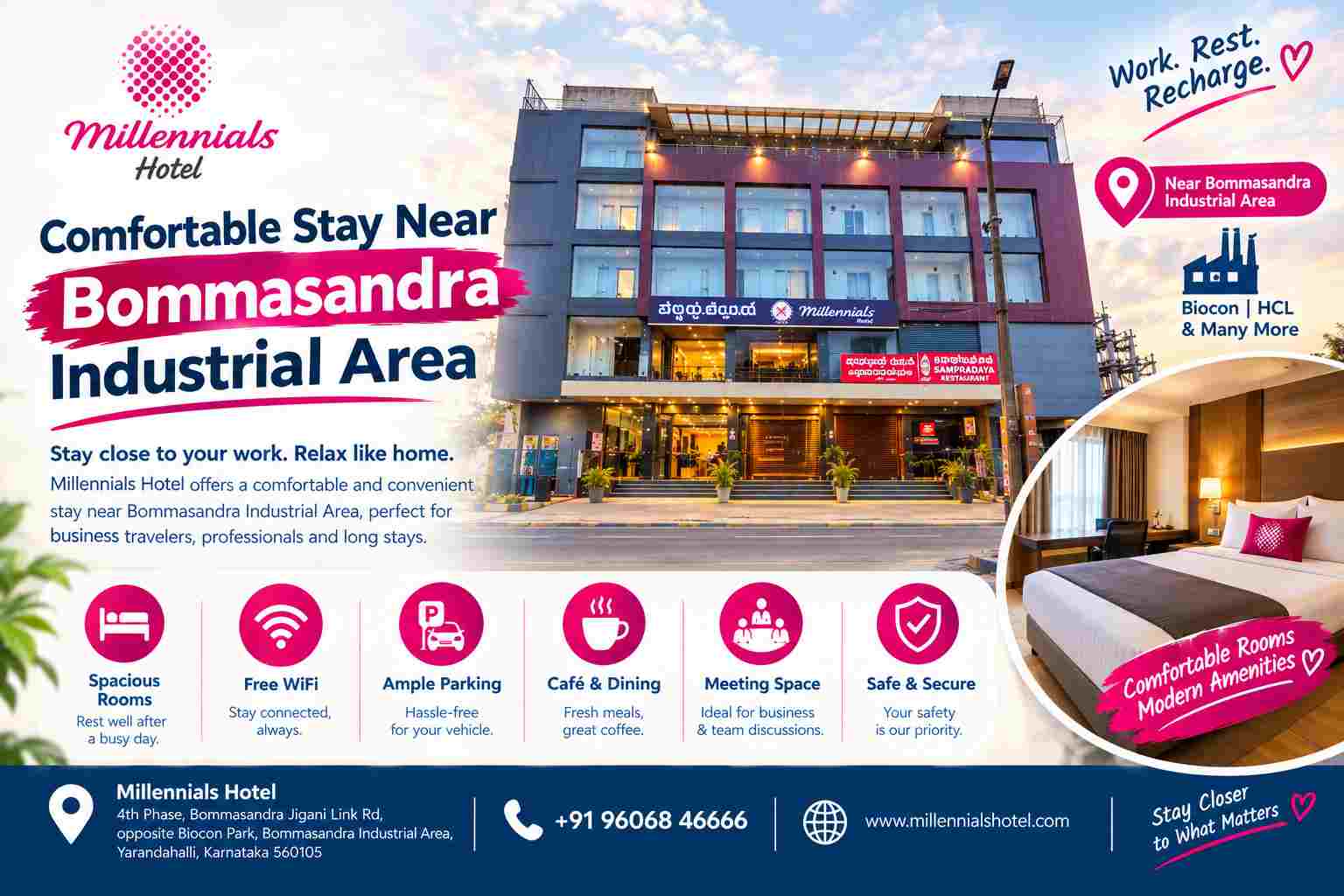  Comfortable Stay Near Bommasandra Industrial Area