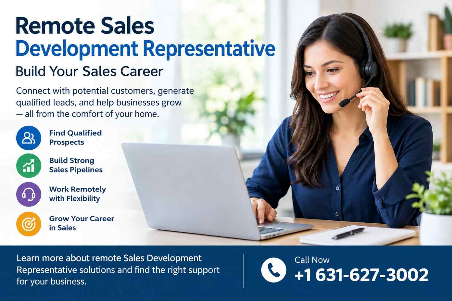  Remote Sales Development Representative – Build Your Sales Career