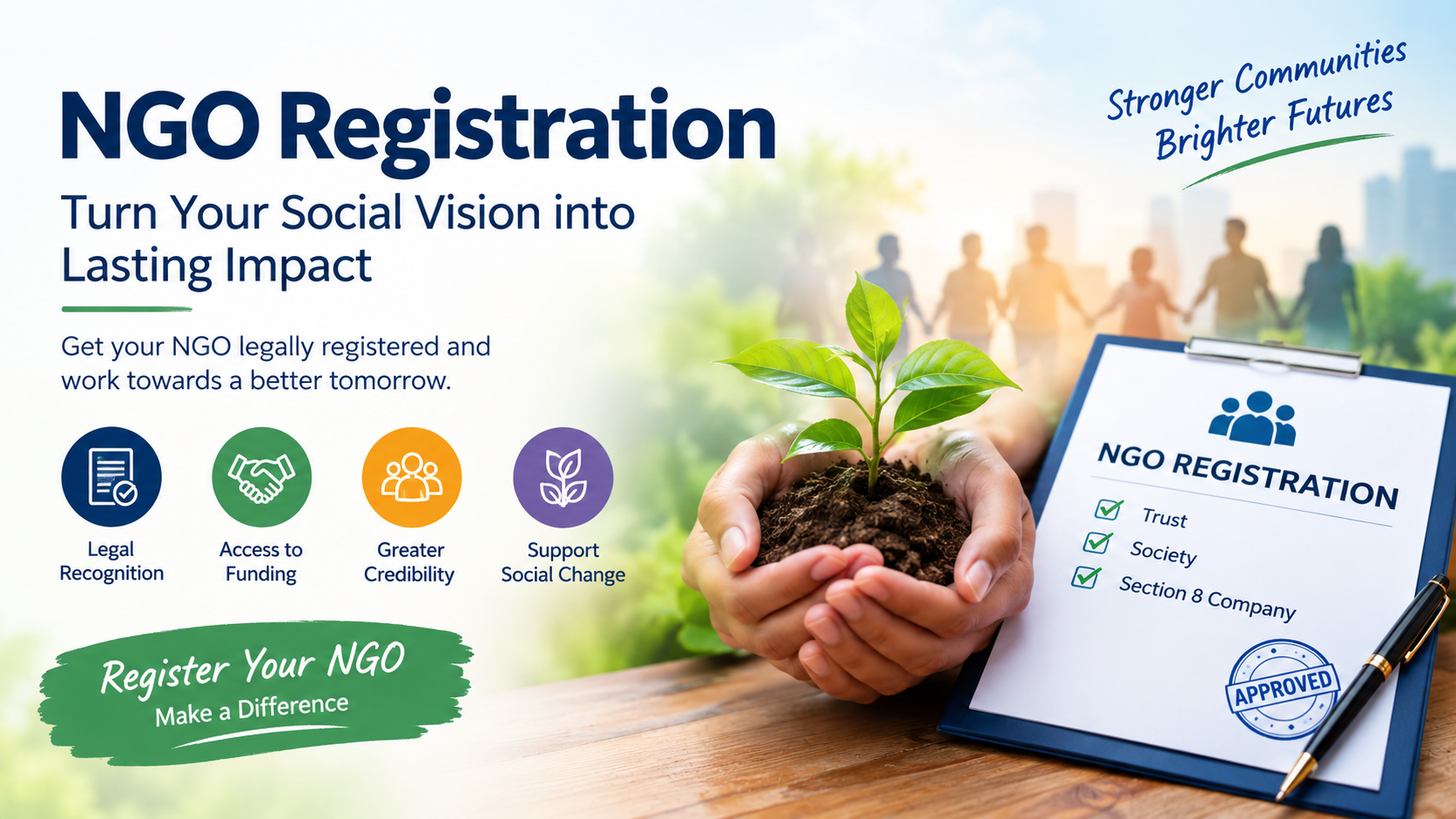  NGO Registration in India – Start Your Non-Profit Organization Legally