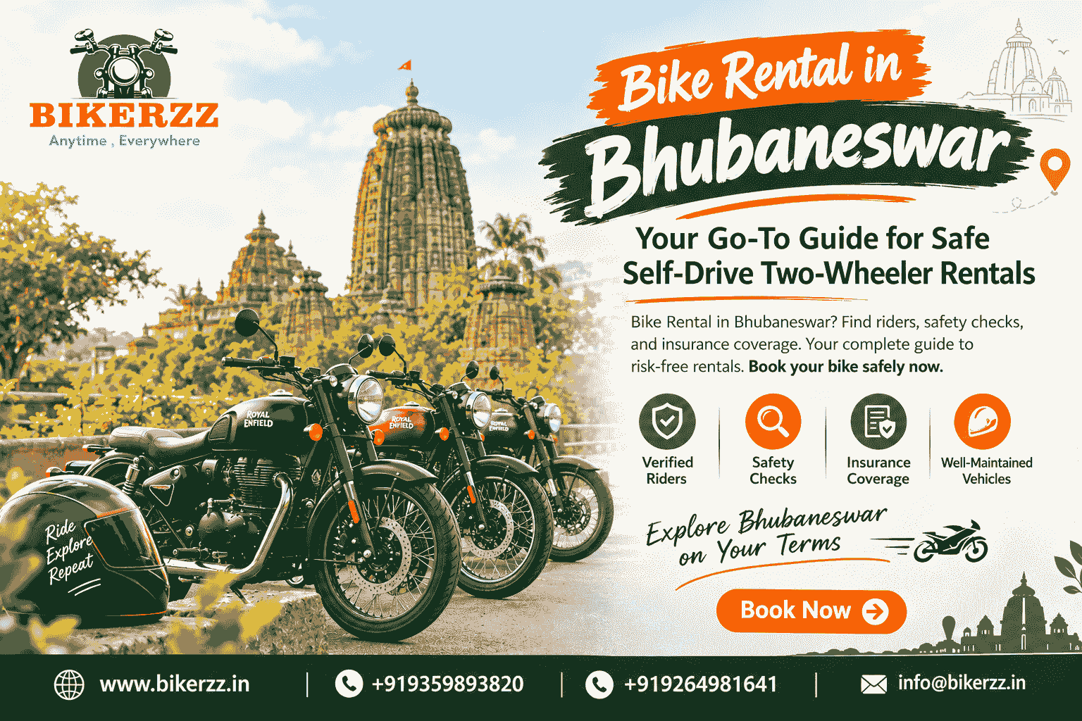  Bike Rental in Bhubaneswar: Your Go‑To Guide for Safe Self‑Drive Two‑Wheeler Rentals