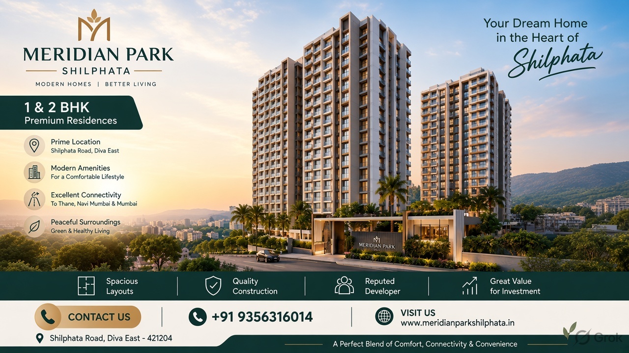  Meridian Park Shilphata - 2 & 3 BHK Flats Kalyanphata