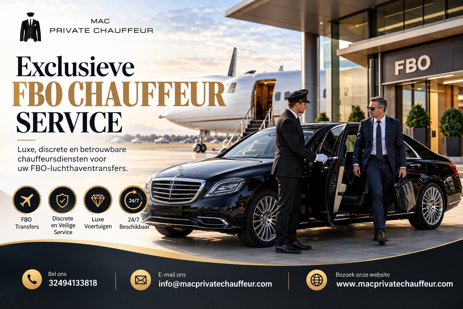  Comfortabele taxi zaventem met professionele chauffeur