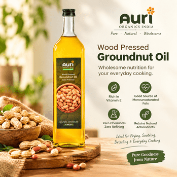 Auri Wood Pressed Groundnut Oil - Pure Goodness for Everyday Cooking