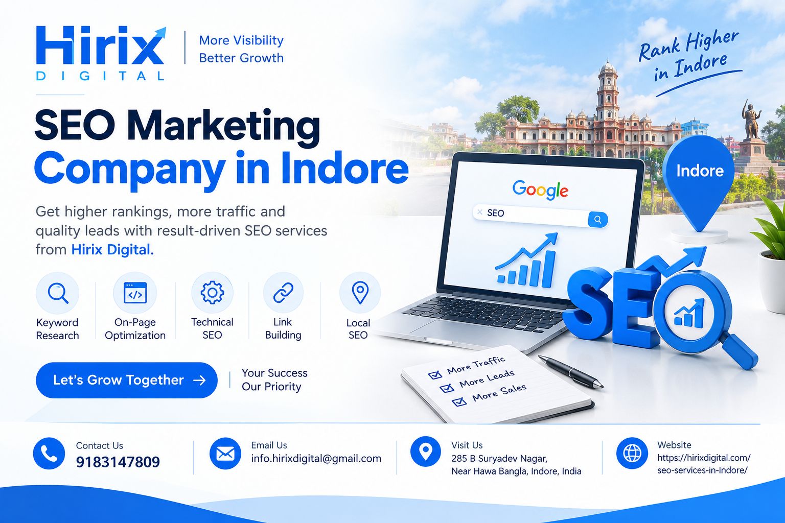  SEO Marketing Company in Indore | Hirix Digital