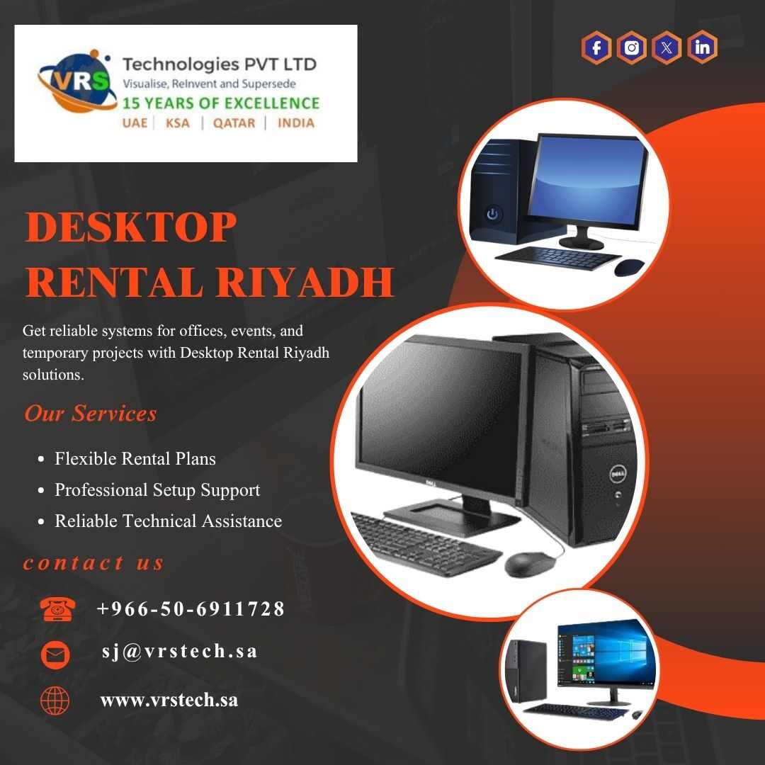  Desktop Rental Riyadh for Offices, Events and Projects